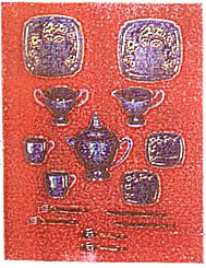Tea set with 4 settings